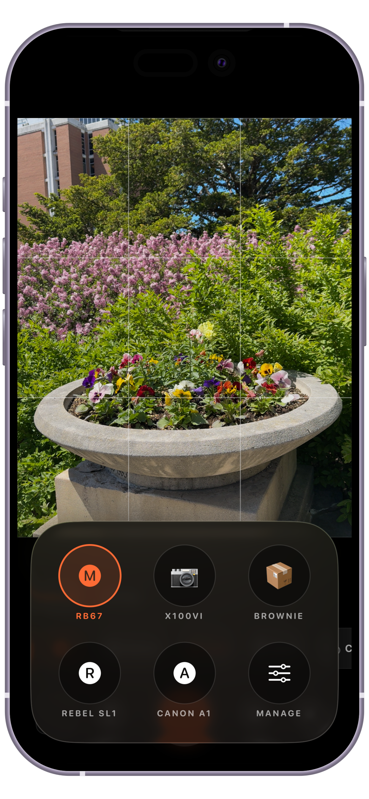 PhotoSpots Camera Profiles View
